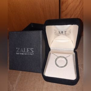 Zales necklace light green